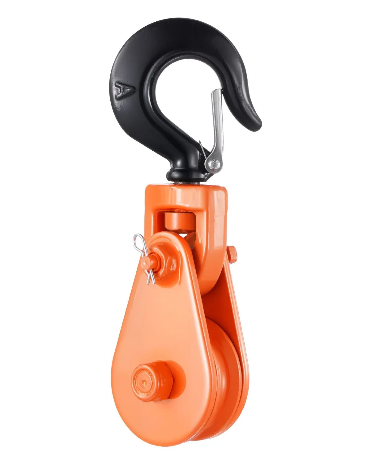 VEVOR 2 Ton Snatch Block with Swivel Hook 3" Sheave 3/8" Wire Rope Rollback