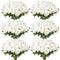 VEVOR 120 Pcs White Roses Artificial Flowers Realistic Bouquet Xmas Home Decor
