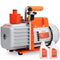 VEVOR 1/2 HP 2 Stage Rotary Vane Vacuum Pump, 7 CFM, 120V Air Conditioning Vacuum Pump, 1/4