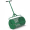 24 Inch Compost Spreader Peat Moss Spreader Roller with Height-Adjustable T-Shaped Handle-Green