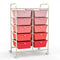 10-Drawer Rolling Storage Cart-Gradient Pink