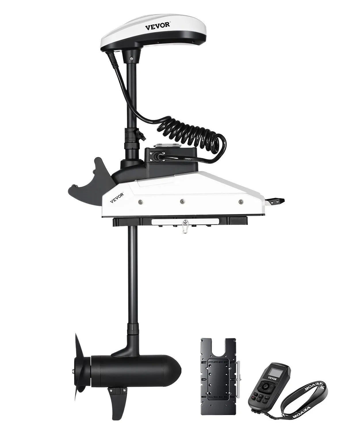 VEVOR 55lb 12V Thrust Electric Trolling Motor Saltwater Boat Engine 36" Shaft