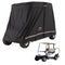 VEVOR 4 Passenger Golf Cart Cover, 600D Polyester Full Cover, Universal Fits for Most Brand Club Car Covers, Waterproof, Sunproof, and Dustproof Outdoor Golf Cart Cover with Three Zipper Doors, Black