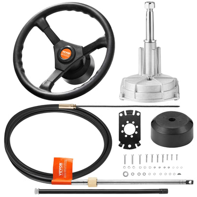 Boat Rotary Steering System Outboard Kit 14 Foot SS13714 Marine With 13