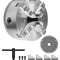 VEVOR 8 in 4-Jaw Self-Centering Lathe Chuck 1 1/2 in-8 Threaded Backing Plate