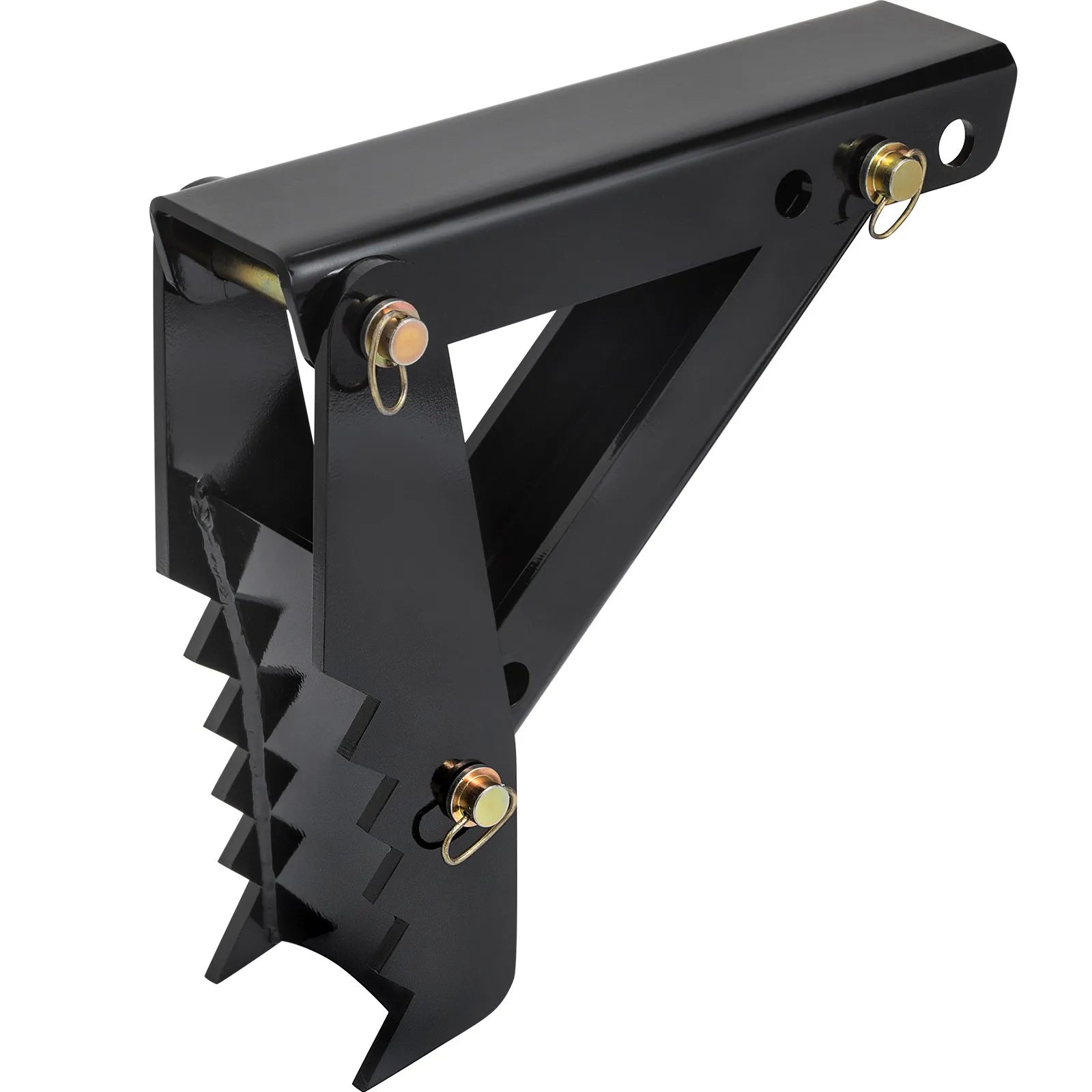 VEVOR 18" Backhoe Thumb, 1/2" Teeth Thickness Heavy Duty Excavator Thumb, Black Steel Weld On Thumb Attachments with 12mm Bolt-On Design Adjustable Mechanical Thumb for Backhoe/Excavator