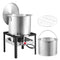 VEVOR 80 Qt Seafood Boiling Kit with Strainer Outdoor Crab Crawfish Cooking Pot