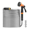 VEVOR 75ft Metal Garden Hose Stainless Steel Water Hose Lightweight No Kink