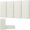 VEVOR 4 PCS Acoustic Wall Panels 2 in Thick 23.6 x 11.8 in Self-adhesive Beige