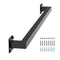 VEVOR 3ft Wall Mounted Stair Handrail Black Iron 250lbs Load Square Tube