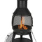 VEVOR 22 Inch Chiminea Outdoor Iron Fireplace with Grill Mesh & Chimney Coat