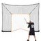 VEVOR 12x9 ft Hockey Lacrosse Goal Backstop with Extended Coverage Training Net