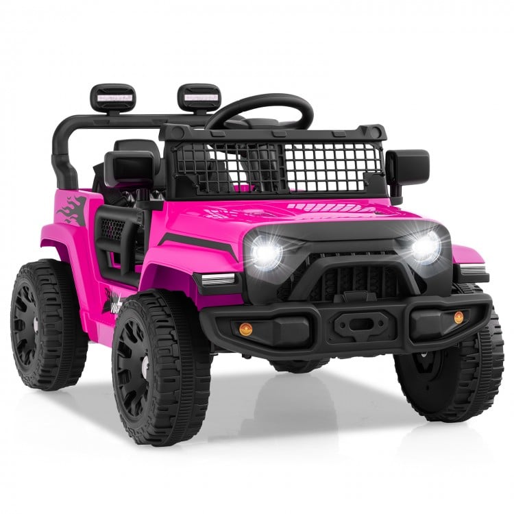 12V Kids Ride on Truck Car Battery Powered Electric Vehicle-Pink