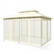 10 Feet x 13 Feet Tent Canopy Shelter with Removable Netting Sidewall-Beige