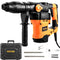 VEVOR 1-9/16 Inch SDS-Max Rotary Hammer Drill, 13Amp Corded Drills, Heavy Duty Chipping Hammers with Vibration Control & Safety Clutch, Electric Demolition Hammers Variable Speed, Power Tool For Concr