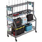 VEVOR 15 Pole Fishing Rod Holder Fishing Rack Cart Organizer for Garage Wheels