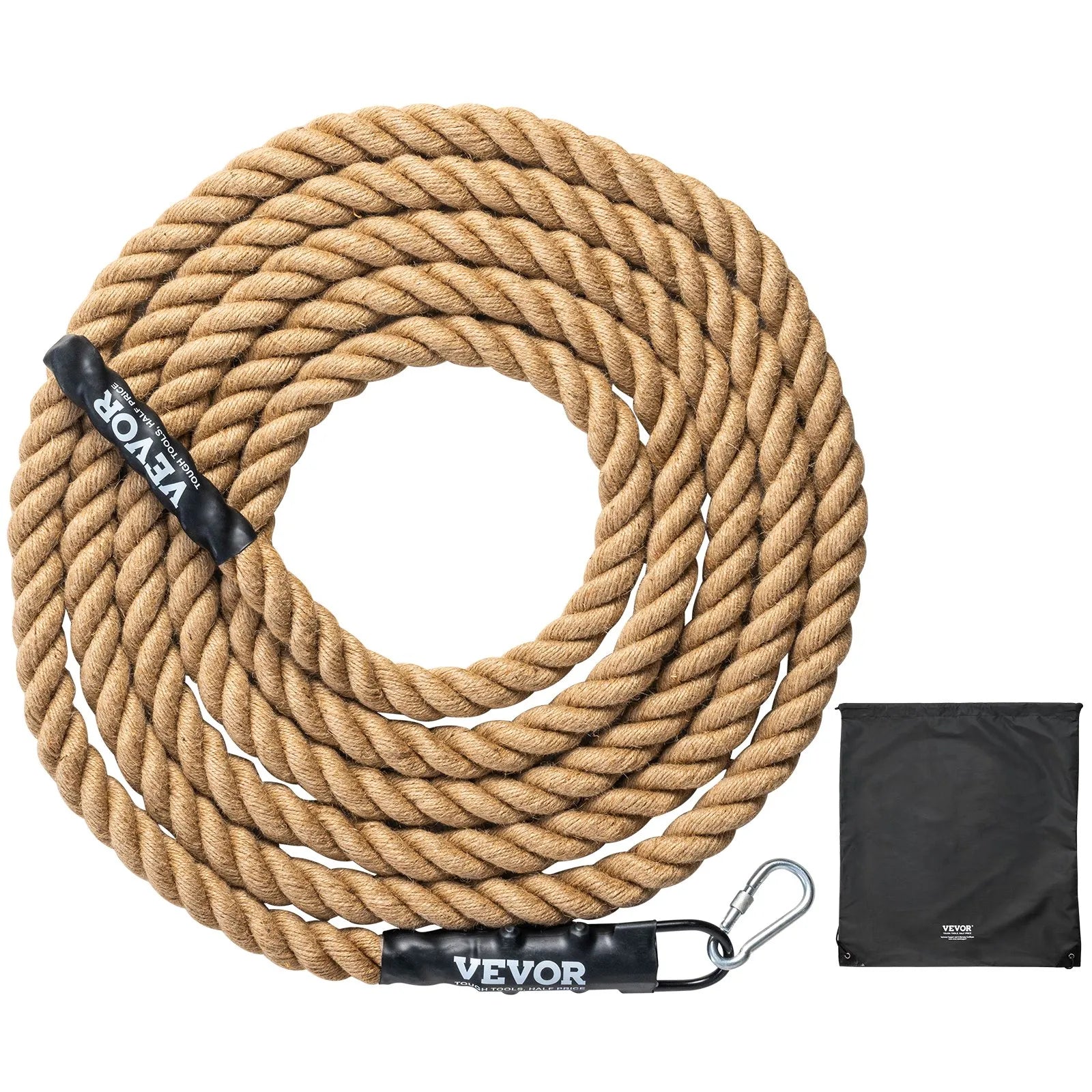 VEVOR 1.5"x25FT Gym Climbing Rope Fitness Strength Training Rope Home Exercise