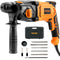 VEVOR 1 Inch SDS-Plus Rotary Hammer Drill, 8 Amp Corded Drills, Heavy Duty Chipping Hammers with Safety Clutch, Electric Demolition Hammers, Taladro Rotomartillo, Power Tool For Concrete