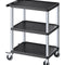 VEVOR 3-shelf Utility Cart 300 lbs 27.6 x 18.1-inch Service Cart with Wheels