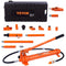 VEVOR 12 Ton Porta Power Kit, Hydraulic Ram with Pump with 4.6 ft/1.4 m Oil Hose, Portable Hydraulic Jack with Storage Case for Automotive, Garage, Farm, Mechanic (26455 LBS)
