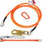 VEVOR 16mm Steel Core Flipline 10ft(3m) Arborist Flipline for Fall Protection