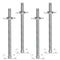 VEVOR 4-Pack Adjustable Leveling Jacks Solid Screw for Baker-Style Scaffolding