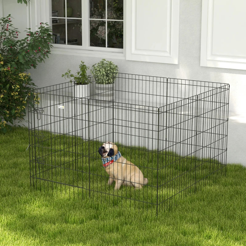 36inch Foldable Metal Exercise Pet Playpen Yard Dog Puppy Kennel Cage 8 Panel