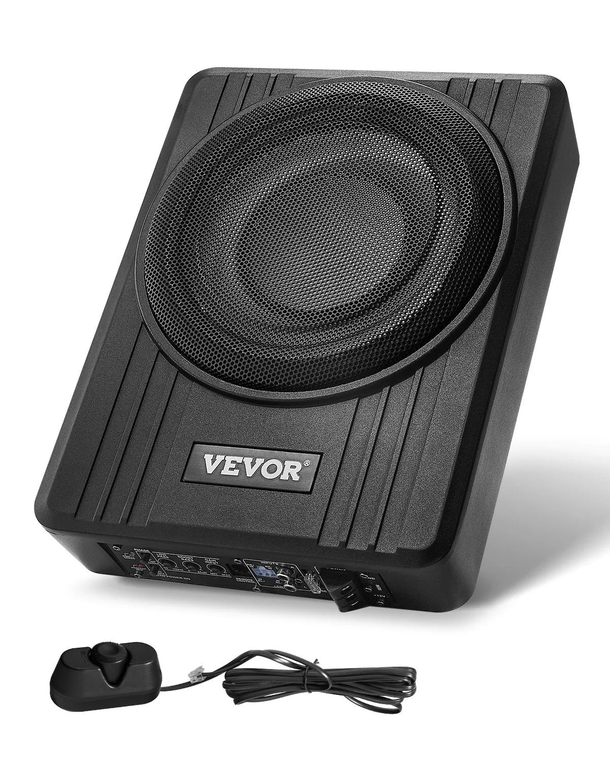 VEVOR 10" 300W Under Seat Car Subwoofer Slim Powered Car/Truck Subwoofer System