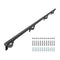 VEVOR 10ft Wall Mounted Stair Handrail Black Aluminum Indoor Outdoor Railing