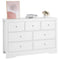 VEVOR 7 Drawer Dresser Wooden Chest of Drawers with Sliding with Anti-tip Device