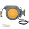 1/2 in x 100ft Wall Mounted Garden Hose Reel, Retractable Water Hose Reel with Auto Rewind, Any Length Lock, Orange