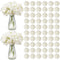VEVOR 205 Pcs Artificial Silk Hydrangea Flowers 9.8 In Bouquet Arrangement White