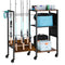 VEVOR 12 Pole Fishing Rod Holder Fishing Rack Cart Organizer for Garage Wheels