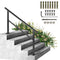 VEVOR Outdoor Handrail 165LBS Load Handrail Outdoor Stairs Aluminum Stair Handrail 60 x 35