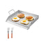 VEVOR 18x16 in Flat Top Griddle Stainless Steel Universal BBQ Grill Pan Cookware