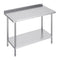 VEVOR 24 x 48 x 36 Inch Stainless Steel Work Table, Commercial Food Prep Worktable Heavy Duty Prep Worktable, Metal Work Table with Adjustable Height for Restaurant, Home and Hotel