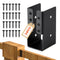 VEVOR 24 Pcs Joist Hangers for 1.93x3.62 In/49x92 mm Beam Concealed Joist Hanger