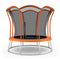 10 Feet Unique Flower Shape Trampoline with Galvanized Steel Frame-Orange