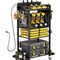 VEVOR 4-tier Tool Organizer Cart with Charging Station Garage Cart on Wheels
