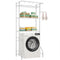 VEVOR Over Washer and Dryer Storage Shelf Single Row 3 Tiers Washer Rack White