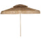 10 ft. Hula Thatched Tiki Patio Outdoor Umbrella with 8 Ribs, UPF30+, for Garden, Backyard, Deck, Pool, Natural