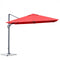 10 x 10 Feet Patio Offset Cantilever Umbrella with Aluminum 360-degree Rotation Tilt-Orange