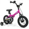 12-Inch Kids Bike with Removable Training Wheels Pink-Brave Hero