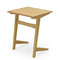 1 Piece Wood Sofa Side Table C-shaped End Table with Wood Veneered Top