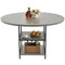 VEVOR 47 in Round Dining Table Wood Kitchen Table for 2-4 Person (Only Table)