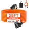 VEVOR 25 ft Dryer Extension Cord 4-Prong NEMA 14-30P to 14-30R Dryer Cord 30A