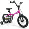 14-Inch Kids Bike with Removable Training Wheels Pink-Brave Hero