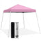 10 x 10 Feet Outdoor Instant Pop-up Canopy with Carrying Bag-Pink
