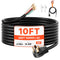 VEVOR 10 ft Dryer Power Cord 4-Prong NEMA 14-30P Dryer Cord w/ Eyelet Connectors