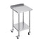 VEVOR 24 x 24 x 40 Inch Stainless Steel Work Table, Commercial Food Prep Worktable with Casters, Heavy Duty Prep Worktable, Metal Work Table with Adjustable Height for Restaurant, Home and Hotel